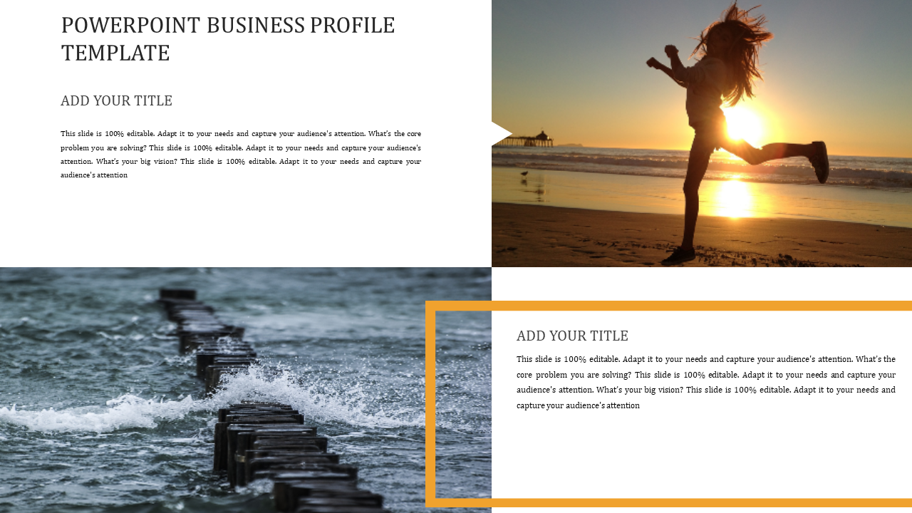Free - Creative PowerPoint Business Profile Template Designs